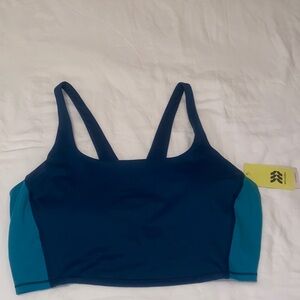 All in Motion Teal and Navy Sports Bra